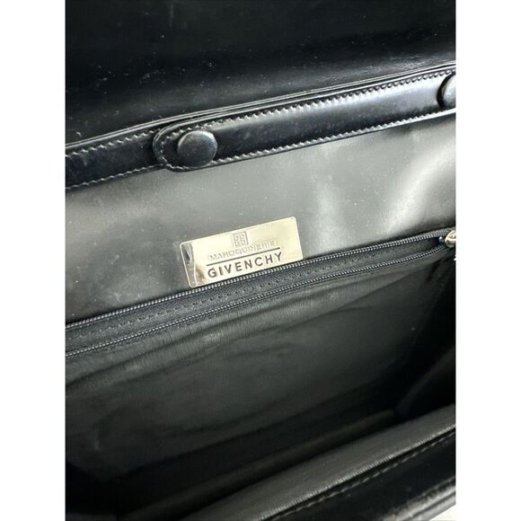 GIVENCHY Logo Black Leather Crossbody Bag - Picture 15 of 16